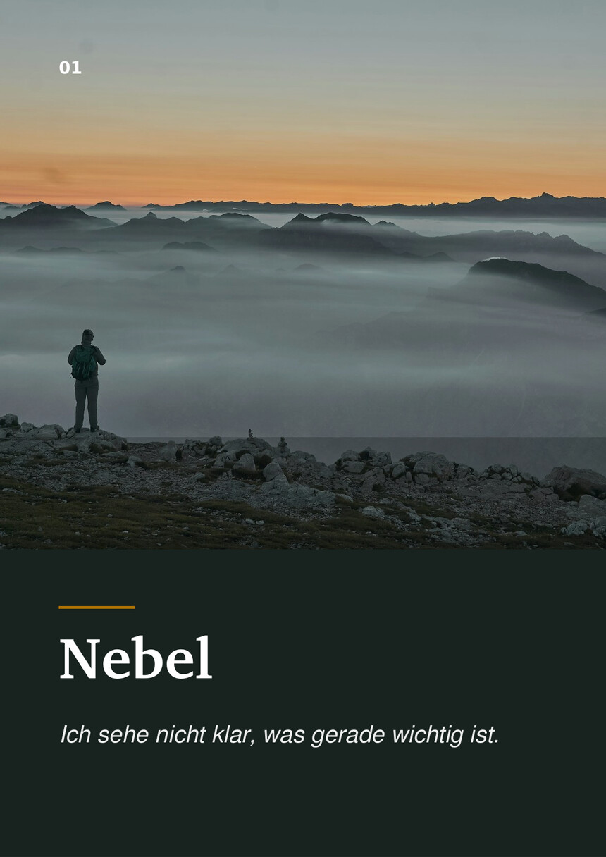 Vorschau der Druckkarte Nebel aus dem Kartenset Innerer Wetterbericht